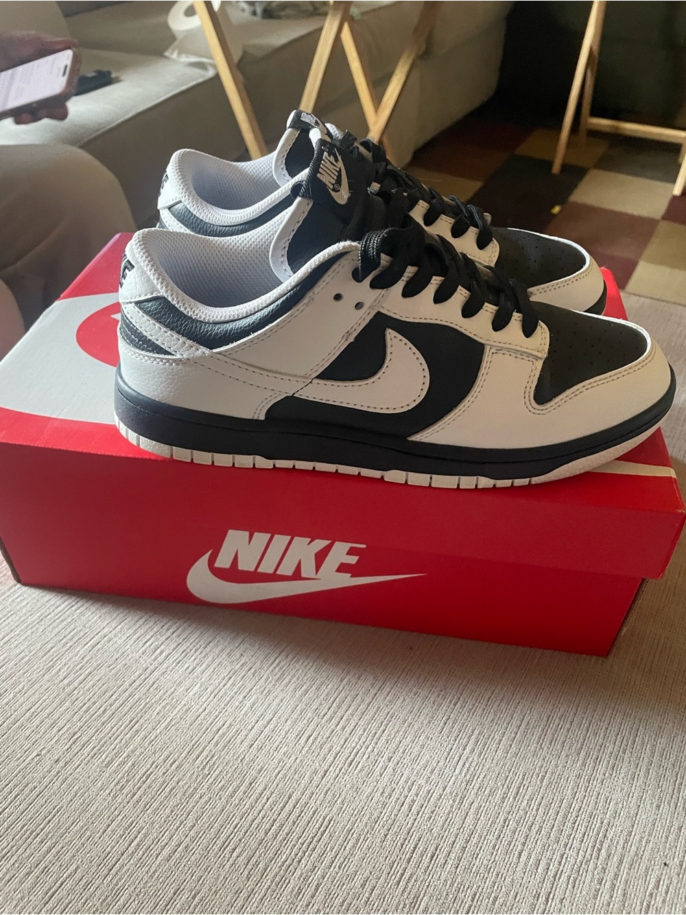 Nike women’s Black and White panda reverse panda